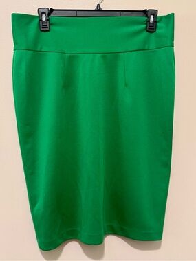 Jibri Emerald Green Women's Pencil Skirt